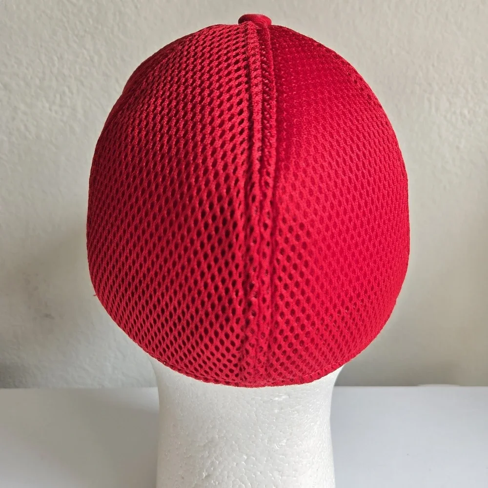 New Era 39Thirty Blank Stretch Cotton Scarlet Red Hat Cap Small/Medium NE1000‎